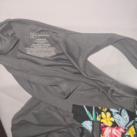 Women's Soft Gray Tropical Tank Top (Small) - Picture 3 of 3